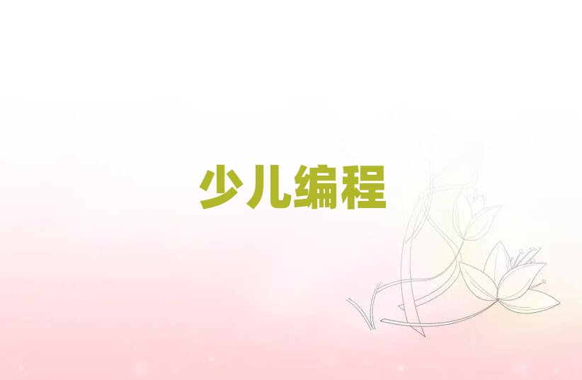 深圳娃娃編程培訓學校