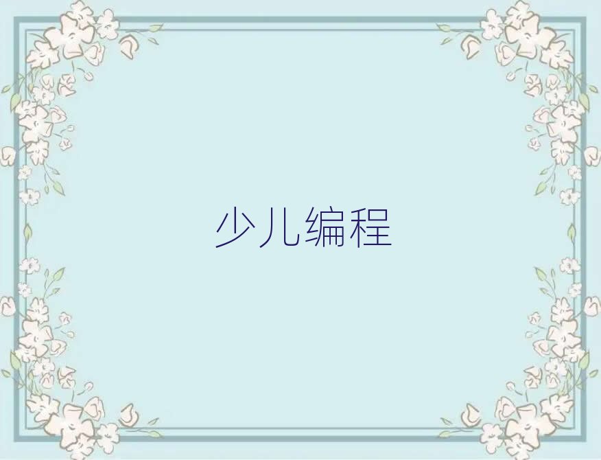 西安雁塔區(qū)學(xué)幼兒學(xué)編程哪個(gè)學(xué)校好
