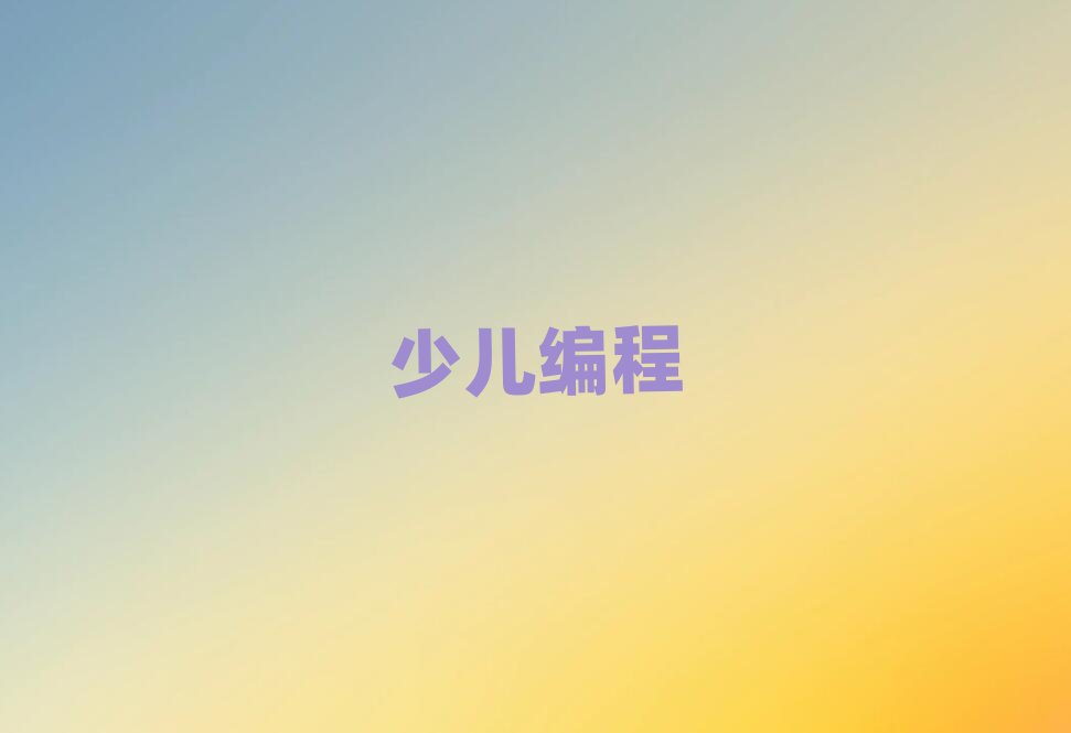 上海兒童編程培訓(xùn)學(xué)校