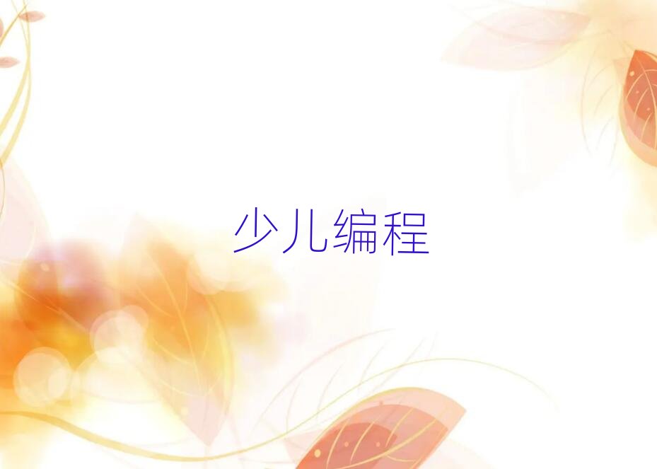 石家莊小學生編程培訓學校