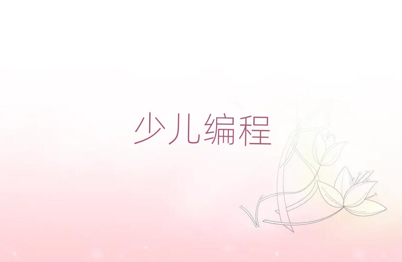 柳州少兒編程培訓學校