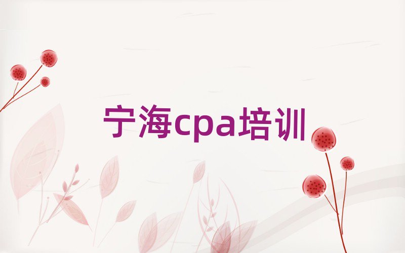 寧海沙市區cpa網上輔導機構哪家好