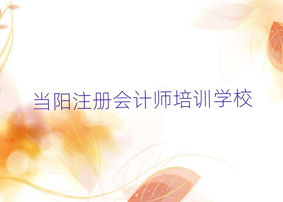 1月當陽注冊會計師短期培訓要幾天排名前五
