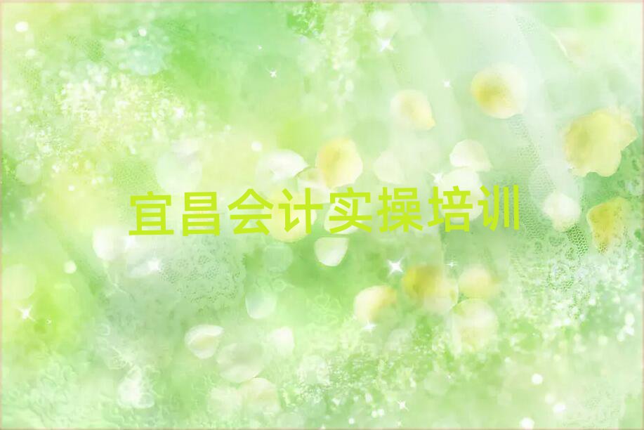 宜昌夷陵區會計實操宜昌那個輔導機構好