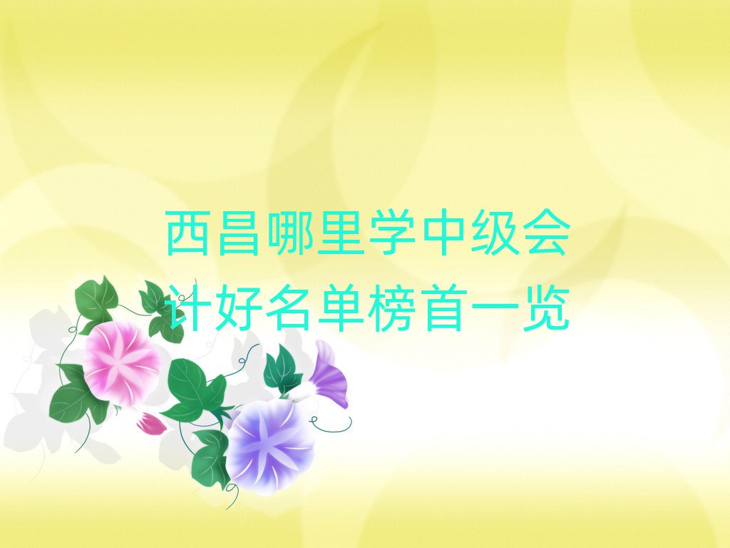西昌哪里學(xué)中級(jí)會(huì)計(jì)好名單榜首一覽