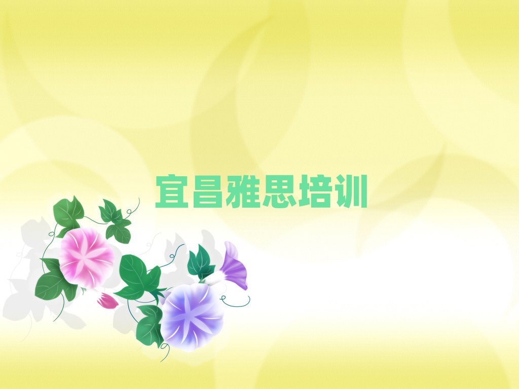 2025年宜昌雅思培訓(xùn)學(xué)校哪所好