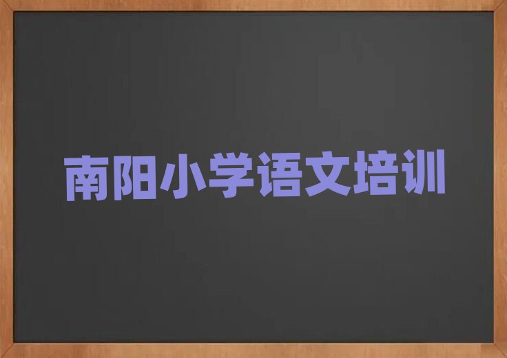 2025年南陽宛城區小學語文培訓多少錢值得推薦的名單榜首一覽