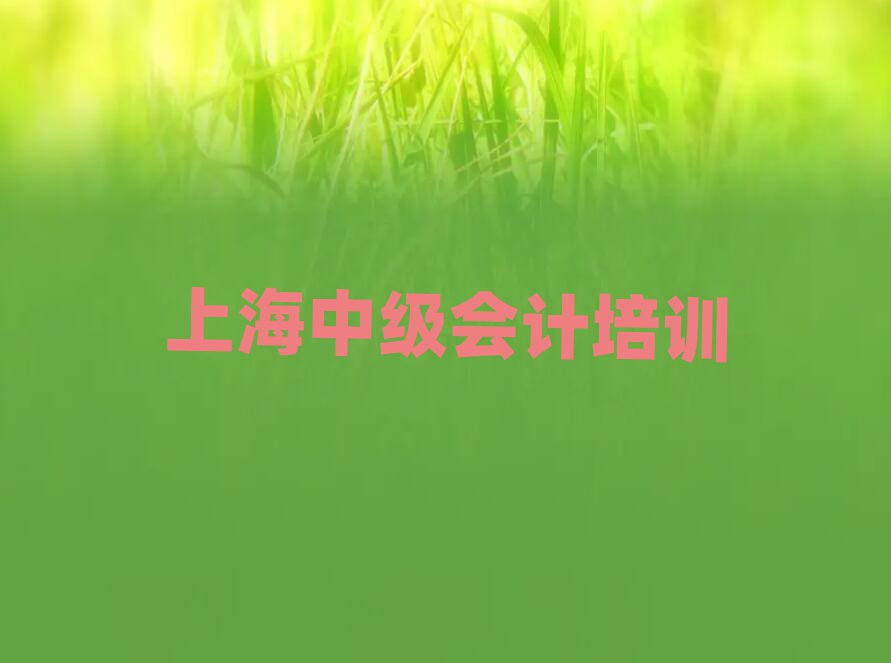 2025年上海黃浦區中級會計培訓學校哪個最好學些實力排名名單