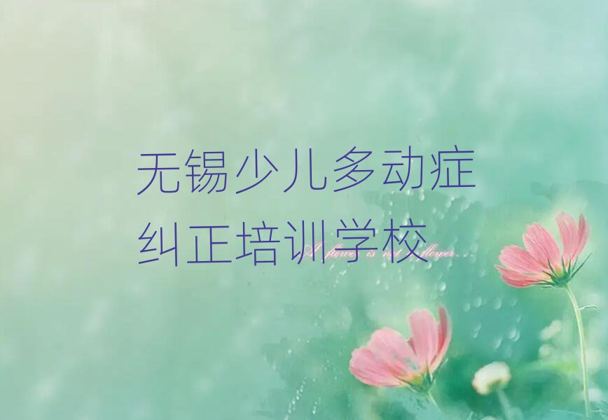 2025年無錫梁溪區少兒多動癥糾正培訓哪家好