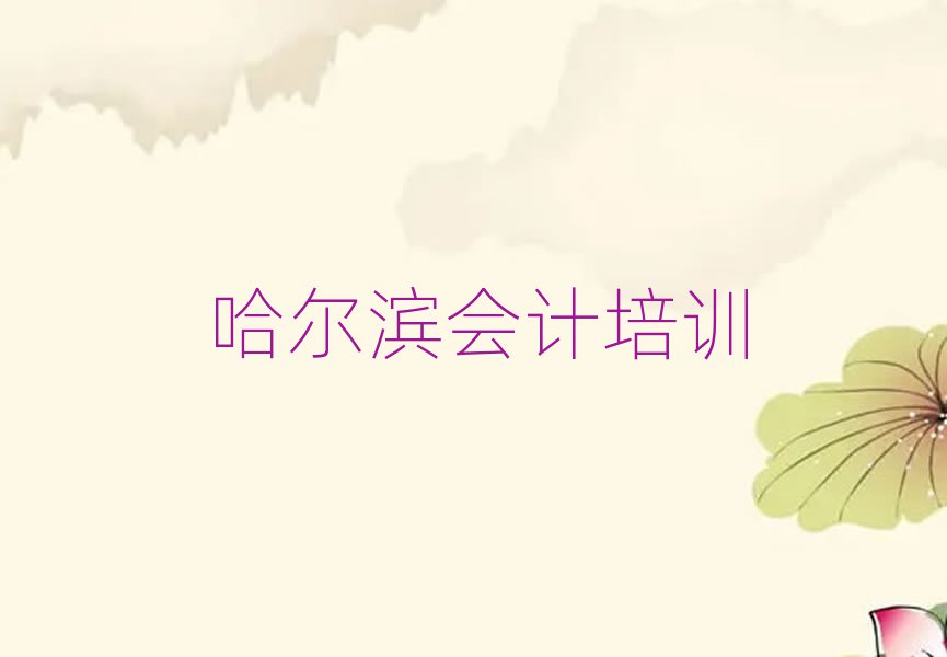 2025年哈爾濱道外區(qū)正規(guī)專業(yè)的會計培訓(xùn)學(xué)校