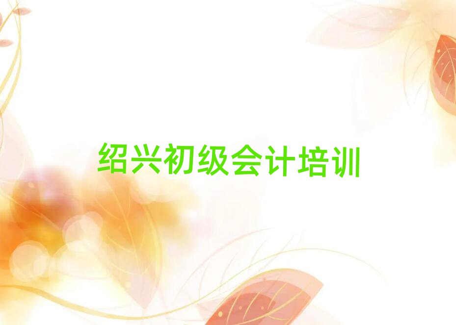 2025年紹興柯橋區初級會計比較好的培訓學校