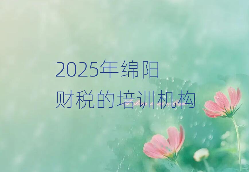2025年綿陽財稅的培訓機構