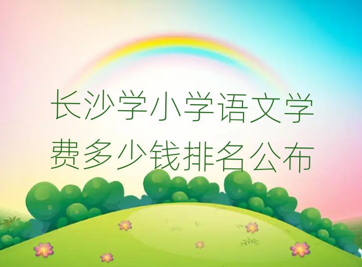 長沙學小學語文學費多少錢排名公布