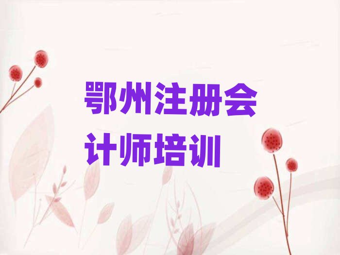 2025鄂州注冊會計師在線培訓班排名榜