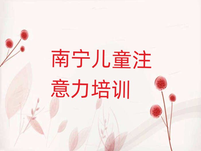 南寧武鳴區(qū)少兒注意力訓(xùn)練學(xué)校培訓(xùn)少兒注意力訓(xùn)練