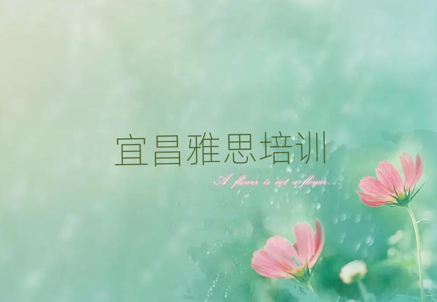 宜昌學雅思哪里好排名口碑好的
