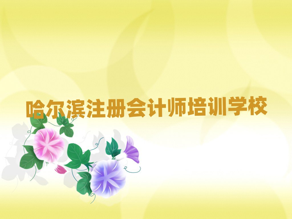 哈爾濱注冊會計師培訓班哪個好本地實力排名一覽更新